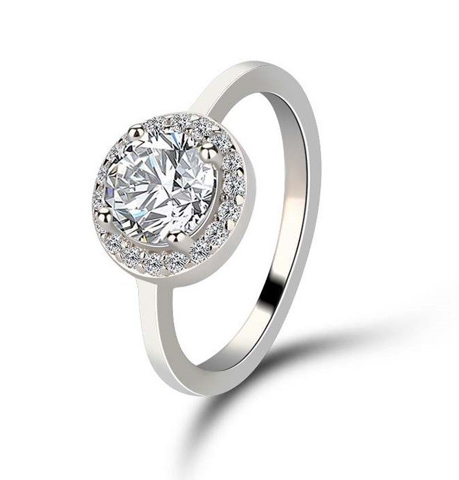 Emporial stříbrný rhodiovaný prsten Klasická elegance MA-SOR564-SILVER Velikost: 5 (EU: 49-50)