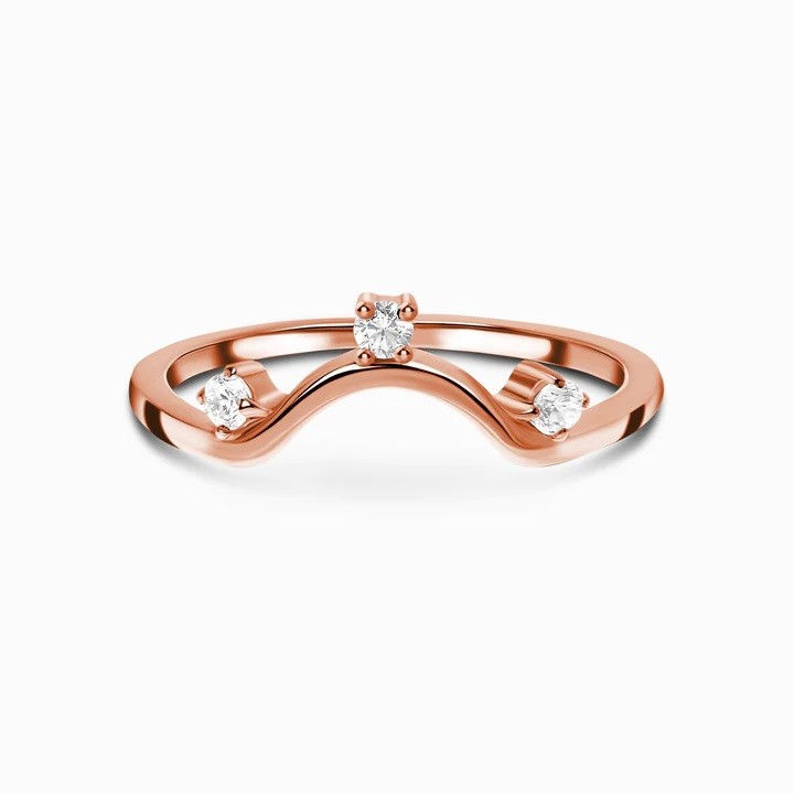 Royal Fashion prsten 14k zlato Vermeil GU-DR8849R-ROSEGOLD-TOPAZ Velikost: 5 (EU: 49-50)