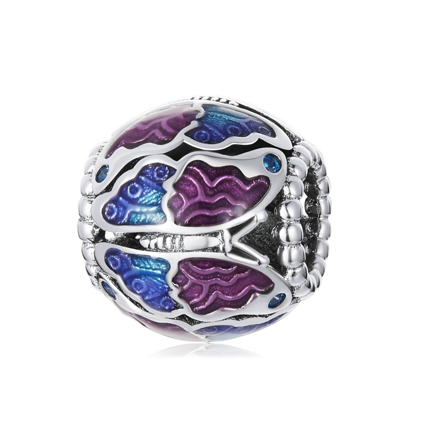 Royal Fashion stříbrný přívěsek Motýlí louka BSC563