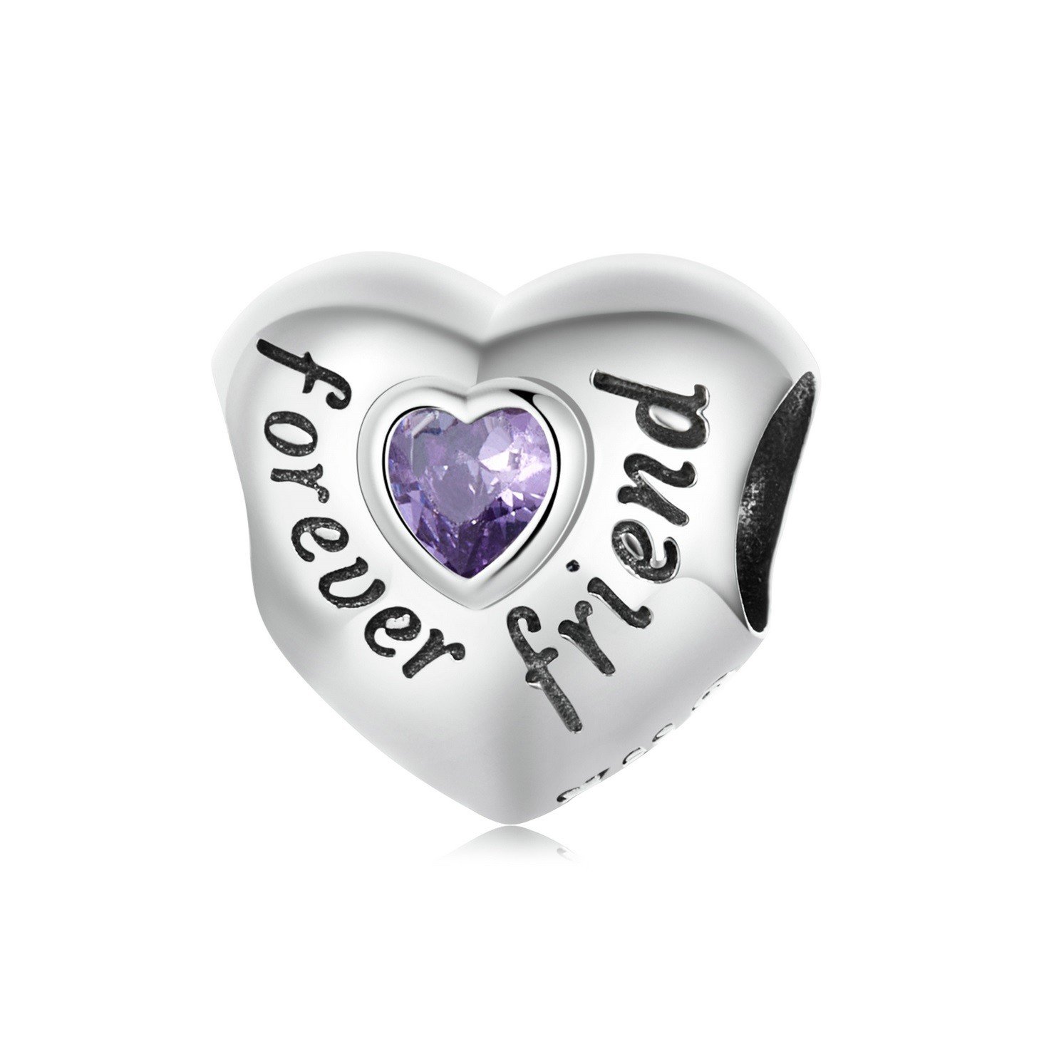 Royal Fashion stříbrný přívěsek Přátelé navždy BSC562-VT