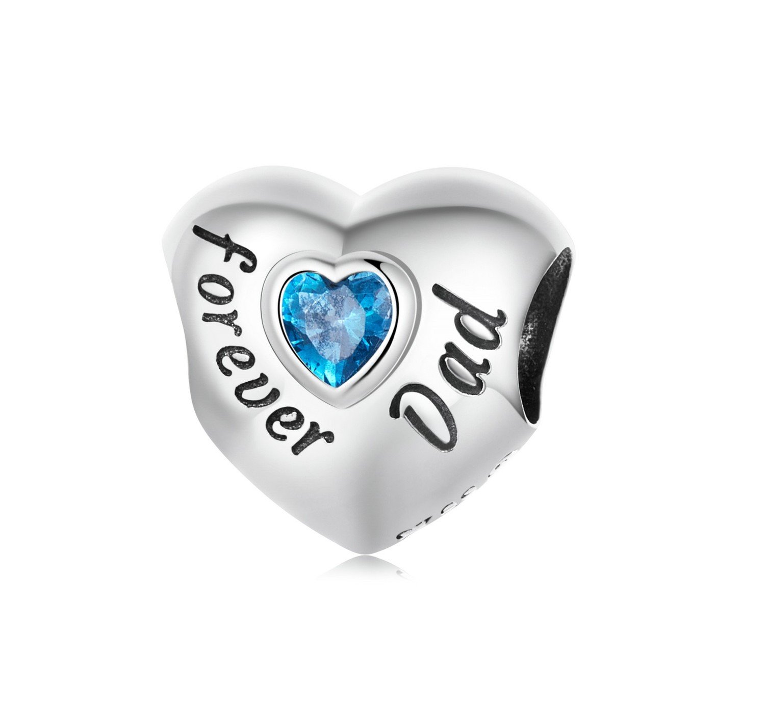 Royal Fashion stříbrný přívěsek Tatínek navždy BSC562-BU