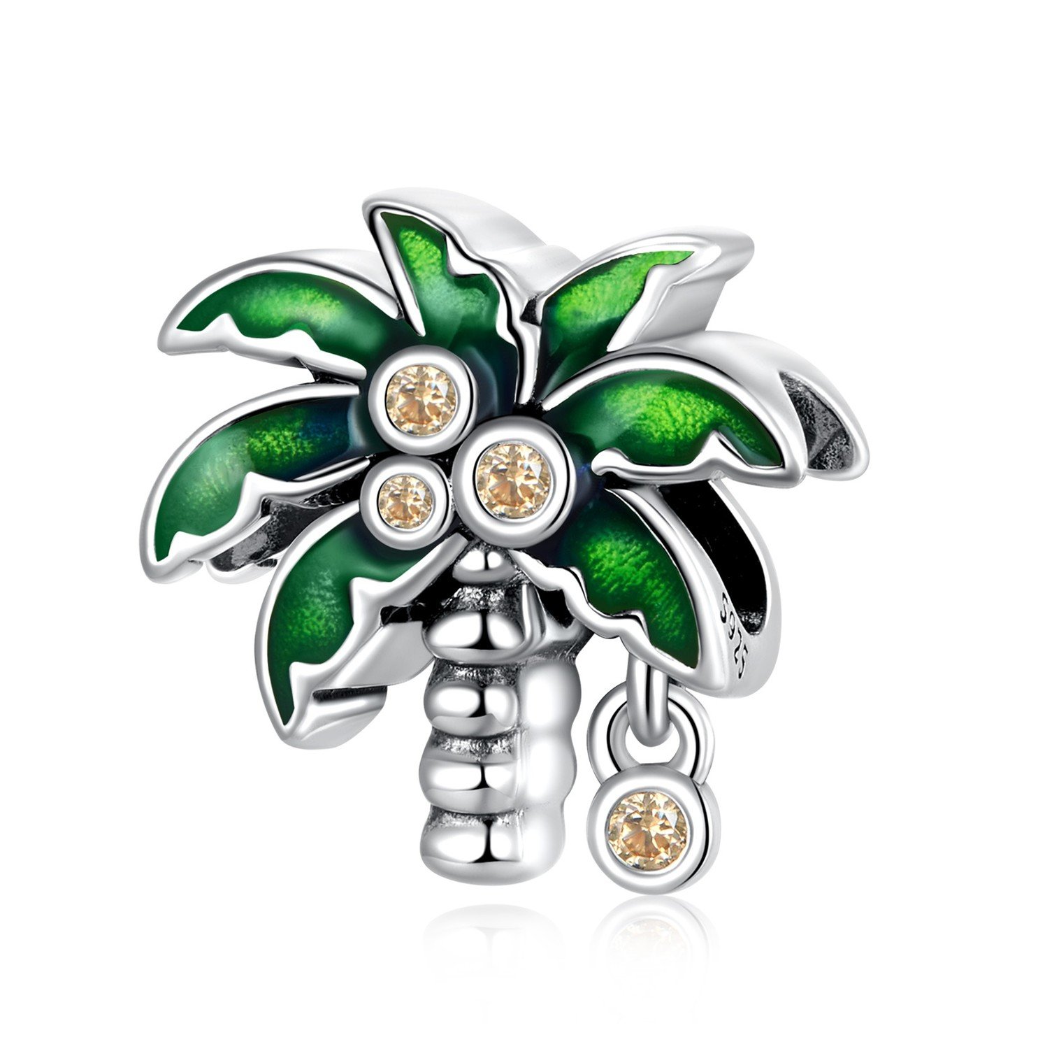 Royal Fashion stříbrný přívěsek Exotická kokosová palma BSC601