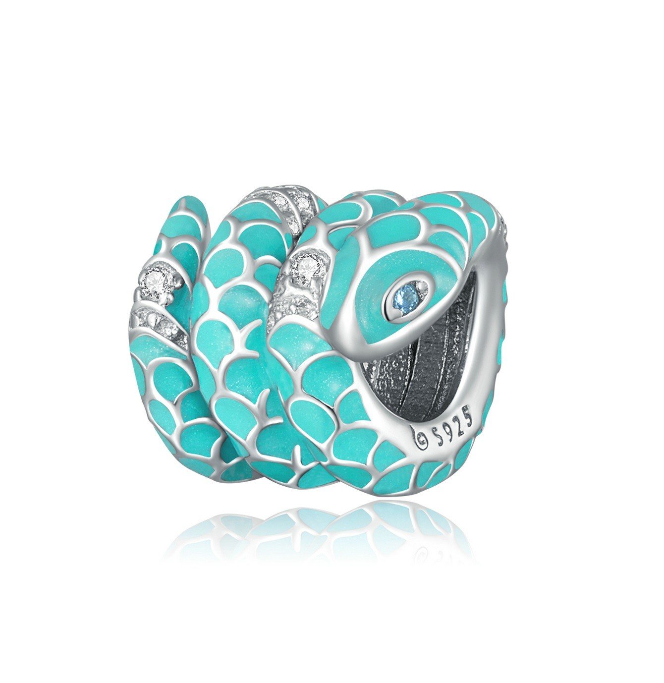 Royal Fashion stříbrný přívěsek Pohádkový had BSC576