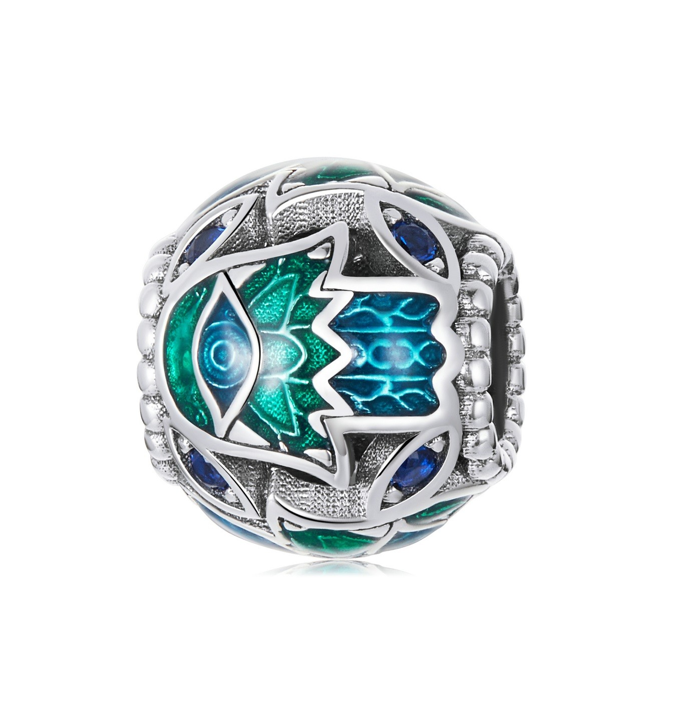 Royal Fashion stříbrný přívěsek Ochranná ruka Fátimy Hamsa BSC565