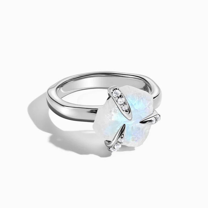 Royal Fashion stříbrný prsten GU-DR21589R-SILVER-MOONSTONE-TOPAZ Velikost: 5 (EU: 49-50)
