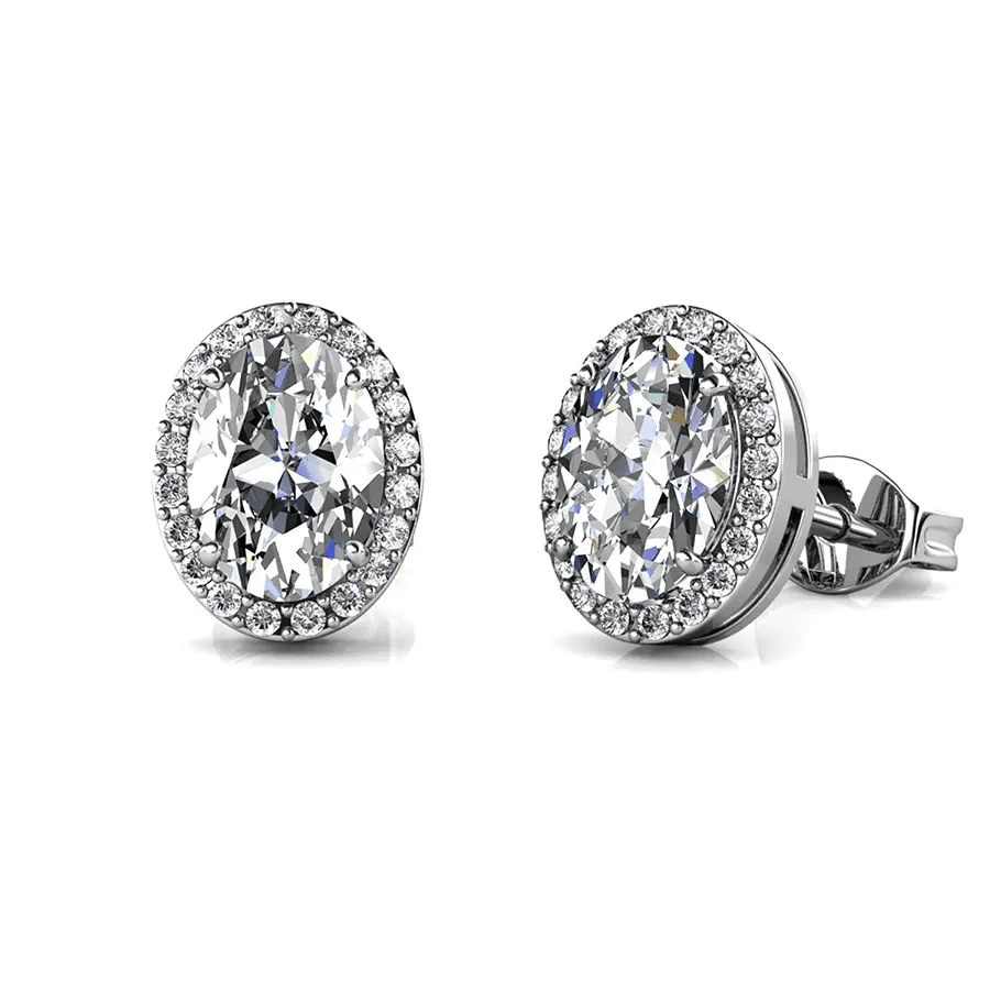 Royal Fashion stříbrné pozlacené náušnice ME011