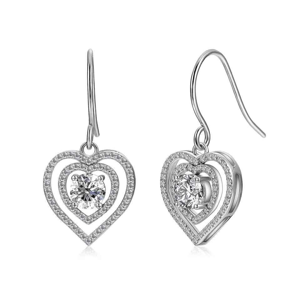 Royal Fashion stříbrné pozlacené náušnice ME070