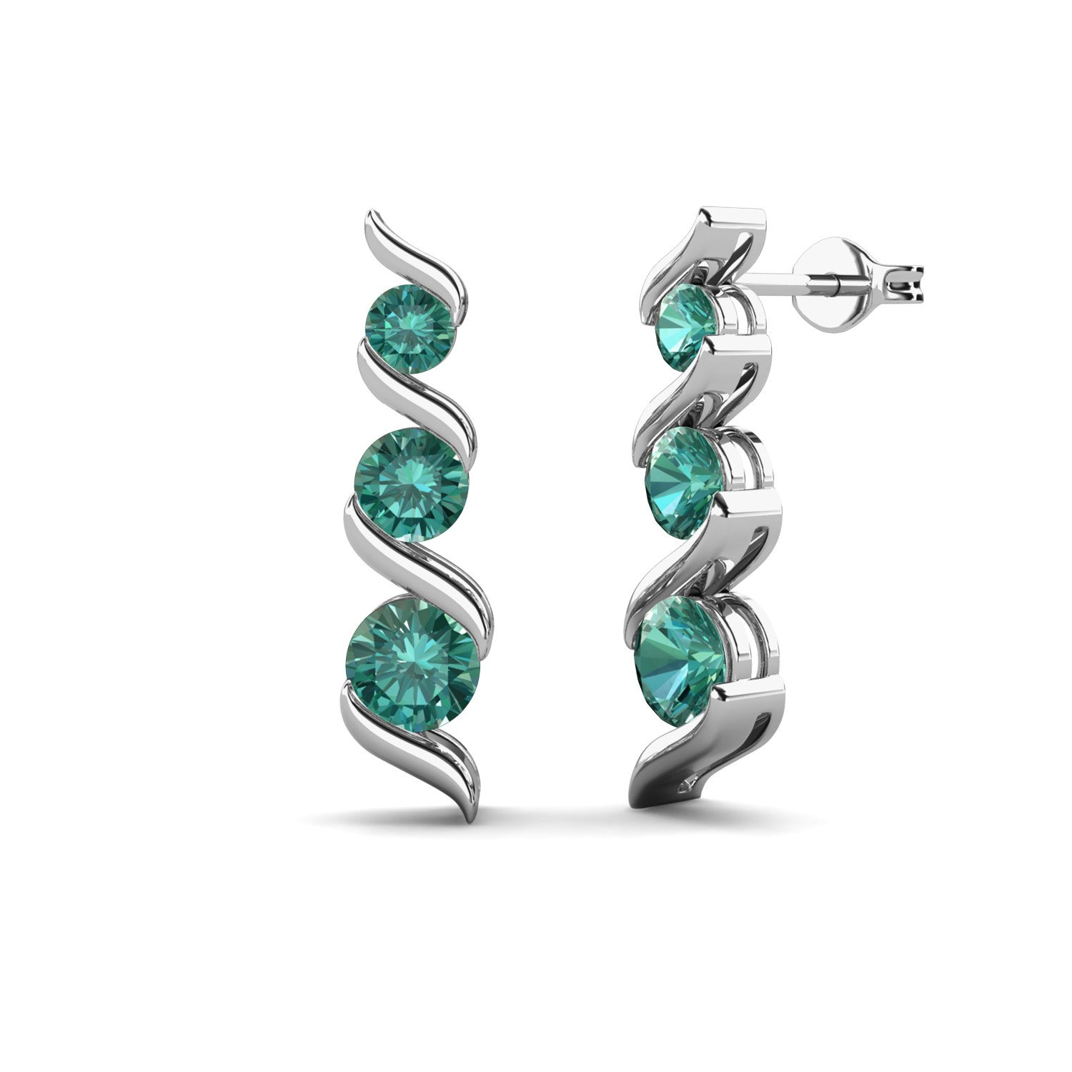 Royal Fashion stříbrné pozlacené náušnice ME077-GN