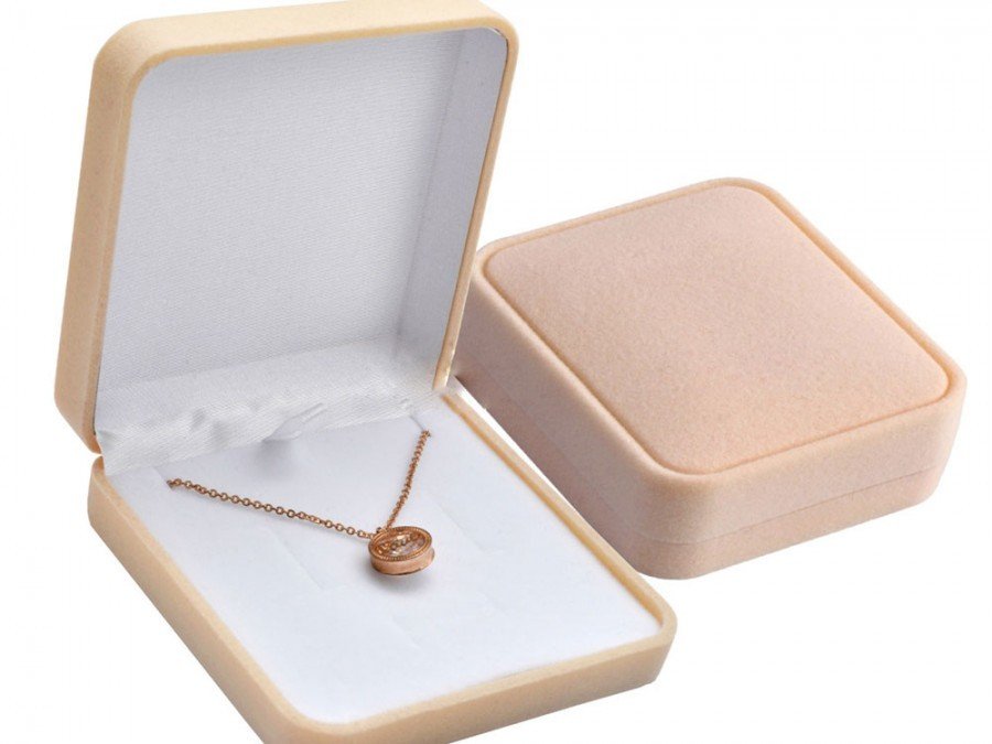 JK box JK sametová dárková krabička krémová HB-5/A20