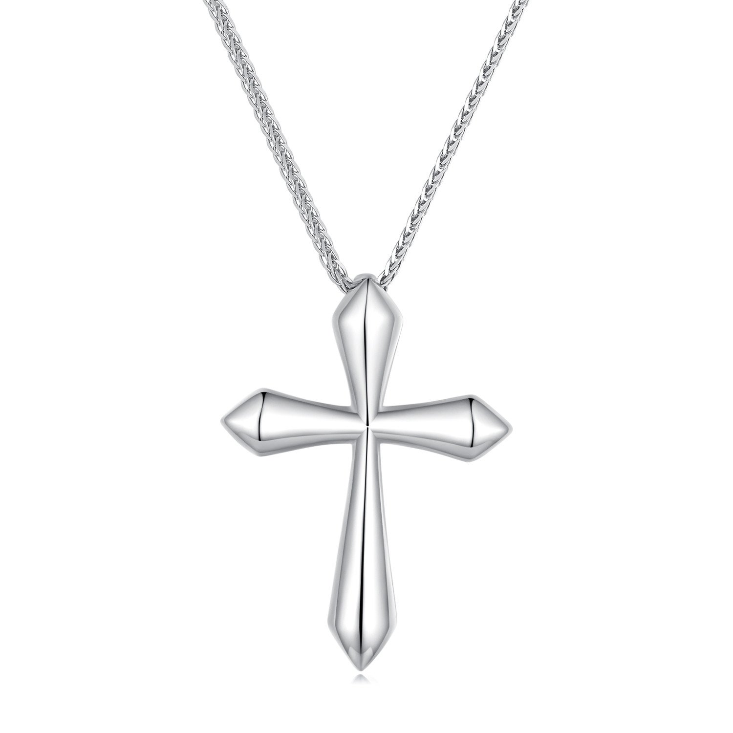 Royal Fashion stříbrný náhrdelník Křížek BSN304