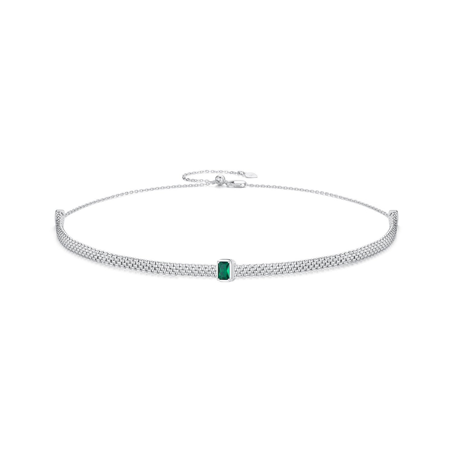 Royal Fashion stříbrný náhrdelník choker Elegance BSA003