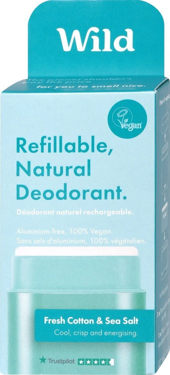 Wild deodorant stick starter Aqua Fresh Cotton & Sea salt 40 g