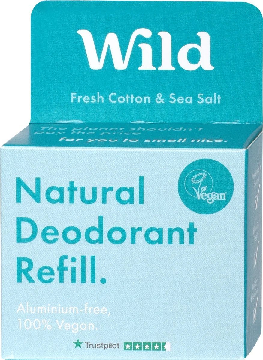 Wild Náplň do deodorantu Fresh Cotton & Sea salt 40 g