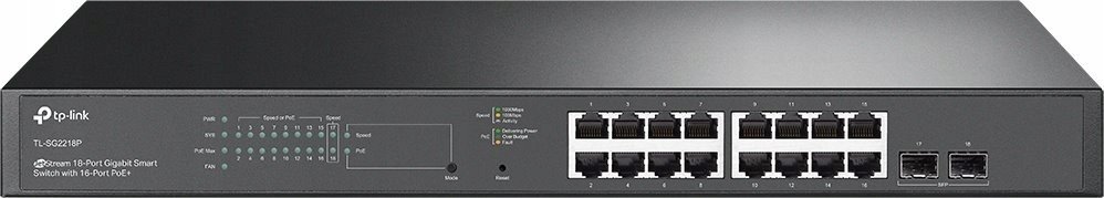 TP-link switch TL-SG2218P Omada 16x1Gbit PoE+ 2SFP