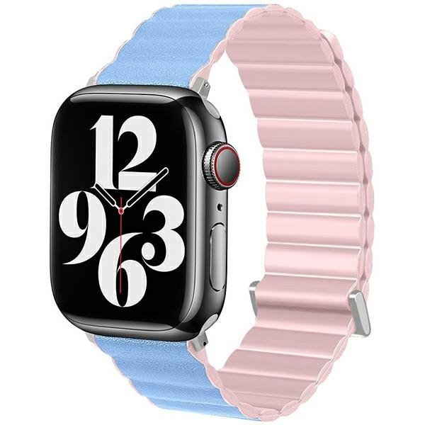 Beline řemínek pro Apple Watch Magnetic Pro 42/44/45/49mm růžovo/modrý