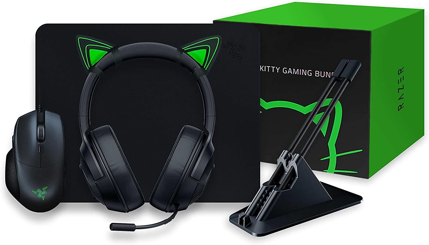 Set Razer Kraken Kitty Sluchátka Myš +více