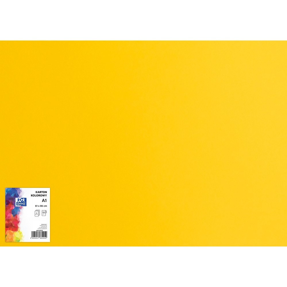 Barevný karton Creatinio A1 160G (25 ark.) 58 tmavě žlutý 400149526 Top 20