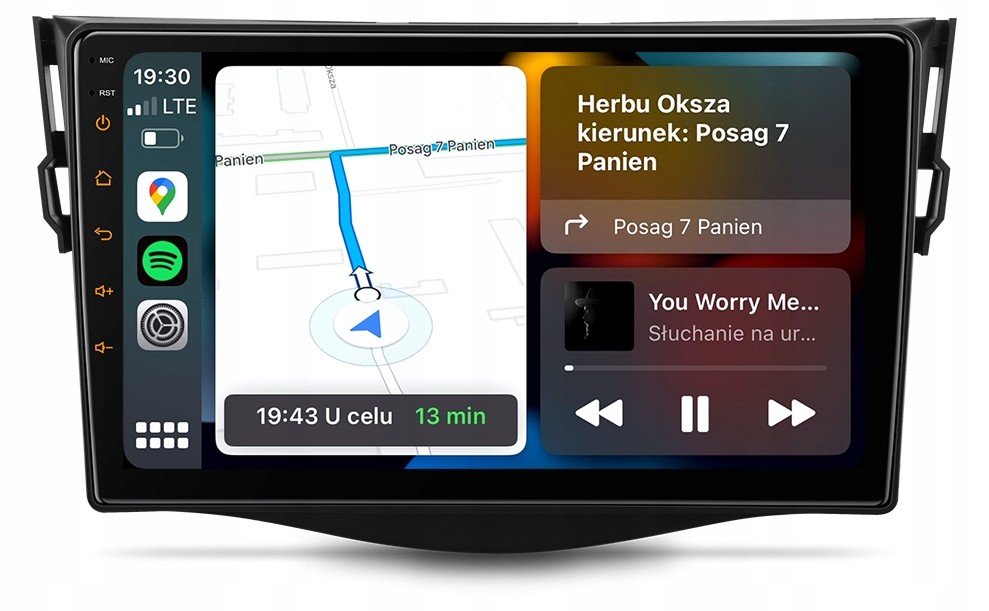 Toyota RAV4 Nejnovější Android Carplay Navigace Mapové Rádio