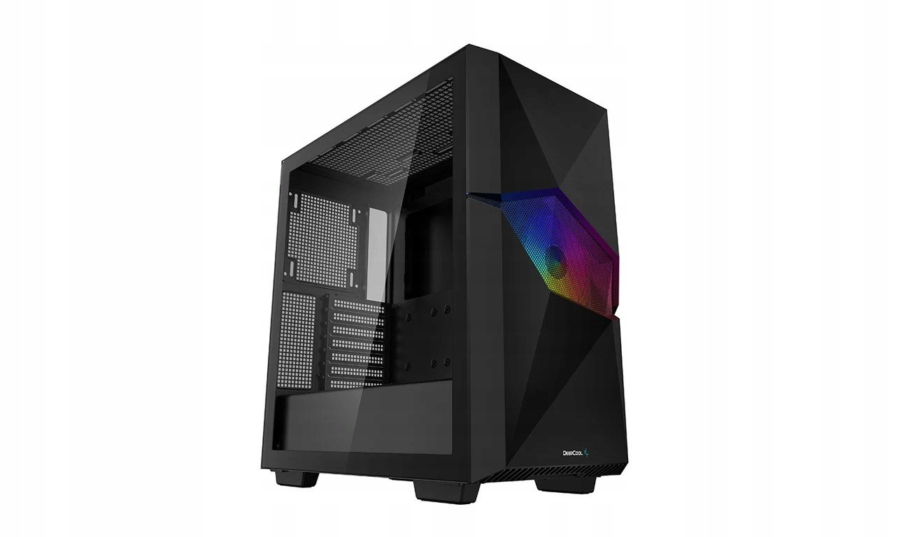 Deepcool MID Tower Case Cyclops Bk Boční okno, Černá, Mid-Tower, Napájecí adaptér