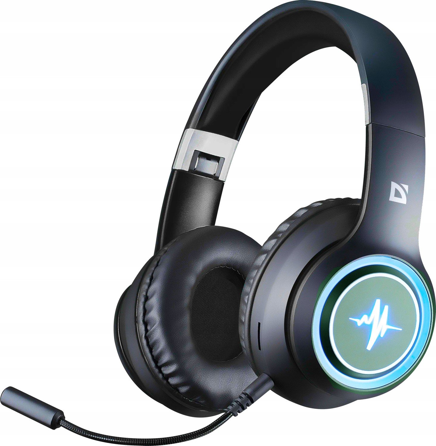 Bezdrátová sluchátka přes uši s odnímatelným mikrofonem Bluetooth 5.3 Led