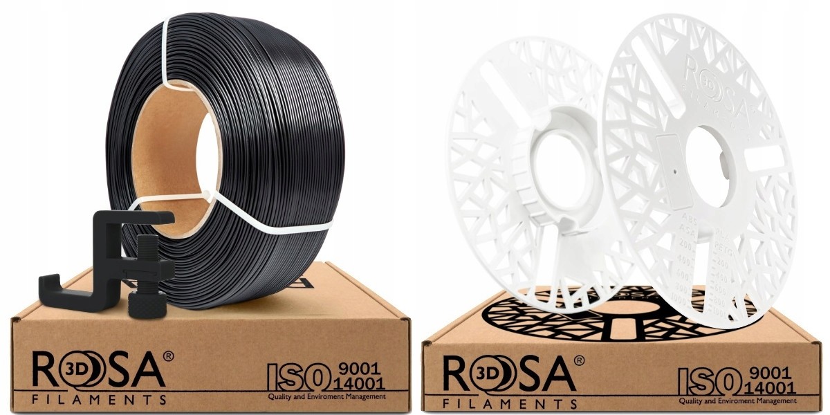 Filament Rosa3D ReFill PCTG+10CF Black 1kg 1,75mm