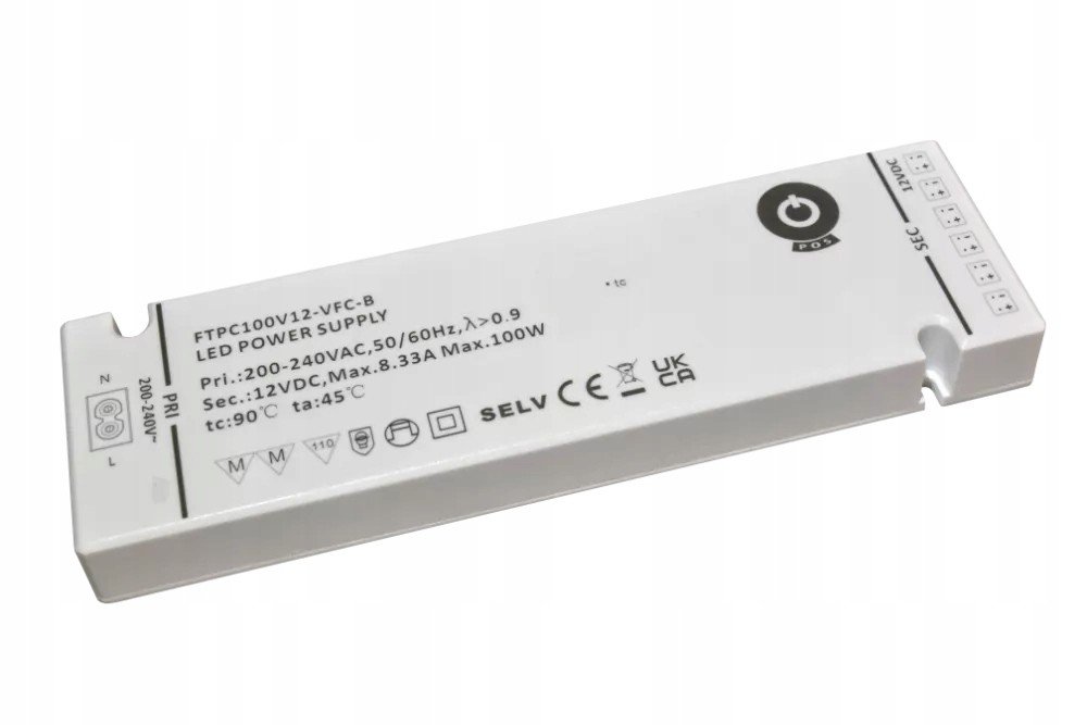 Napájecí Zdroj Pos 8.3A 100W 12V IP20 FTPC100V12-VFC-B