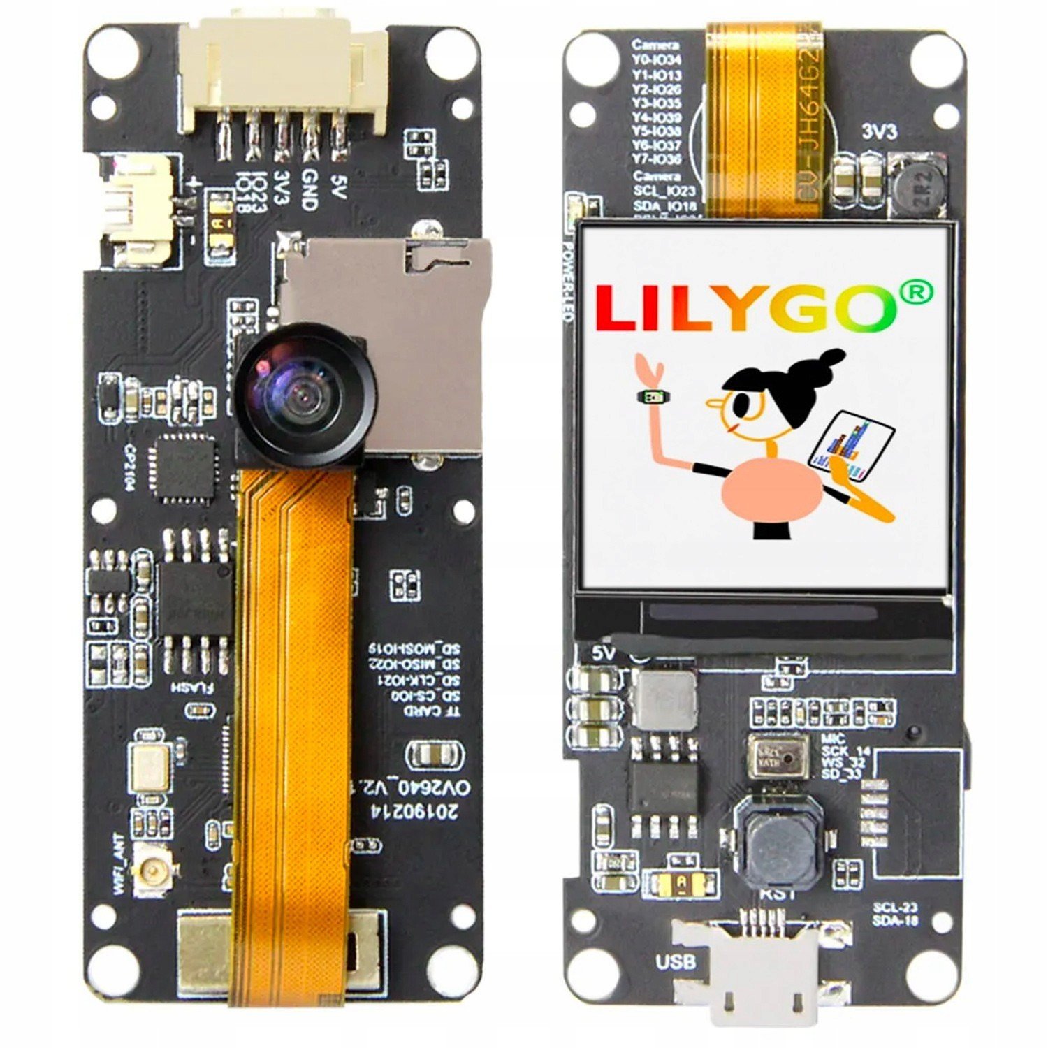 ESP32-CAM LilyGO T-Camera LCD 1.3