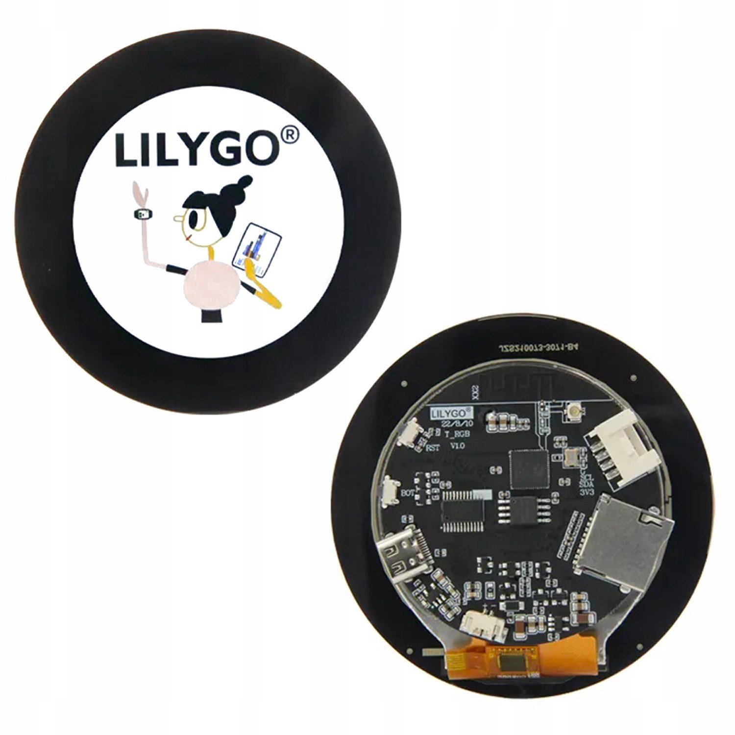 ESP32-S3 LilyGO T-rgb kulatý dotykový displej 2.1