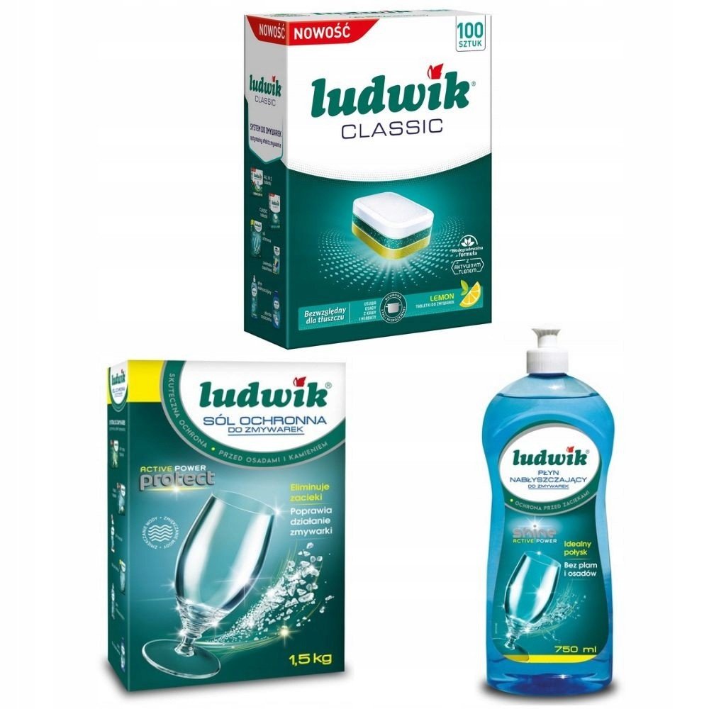 Sada Tablety Sůl Leštidlo Ludwik Classic 100ks