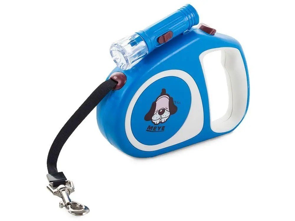 Vodítko pro psa automatické uzamčení baterka 5m 15kg