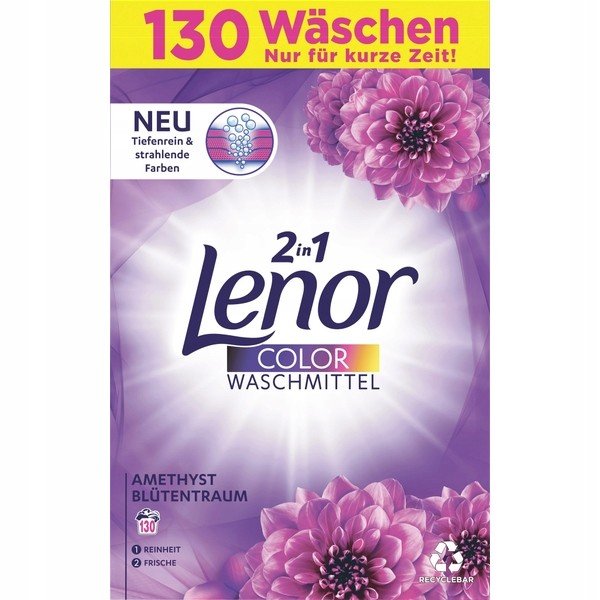 Lenor prášek Amethyst color 8,45kg 130 De