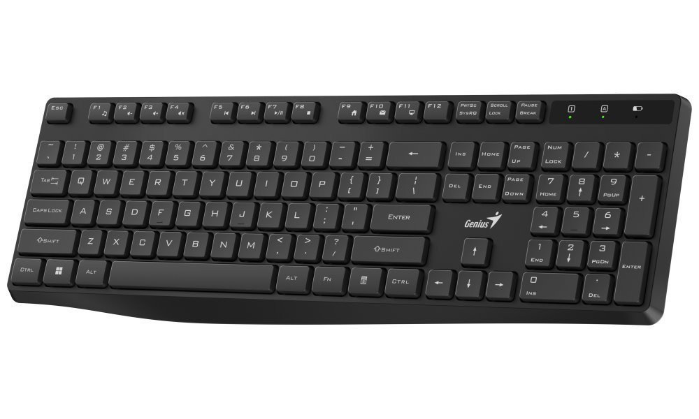 Genius KB-7200 Klávesnice, bezdrátová, 2,4GHz, mini USB přijímač, CZ+SK layout, černá