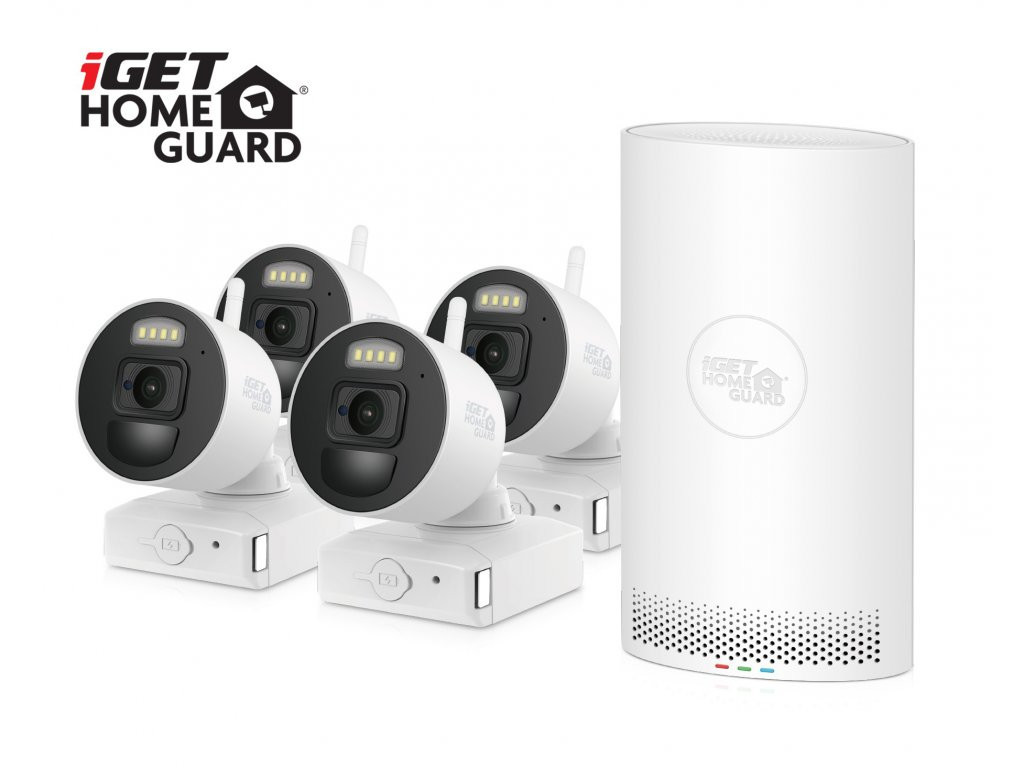 iGET HOMEGUARD HGDVK83304 - kamerový CCTV systém s 3K rozlišením a LED svícením