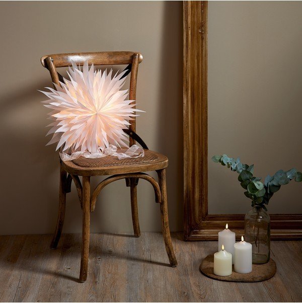 Vánoční světelná dekorace průměr 45 cm Star Trading Star Dis - bílá