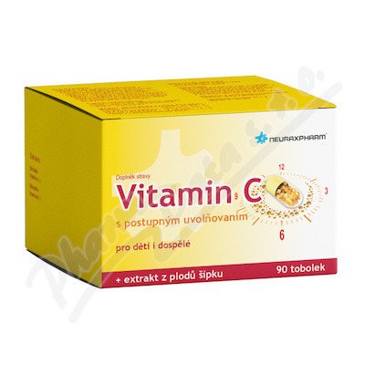 Vitamin C s postupným uvolňováním 90 tobolek