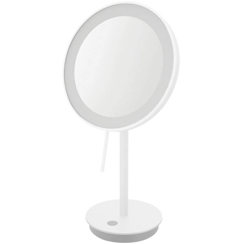 Kosmetické zrcadlo ALONA 20 cm, bílá, nerezová ocel, Zack