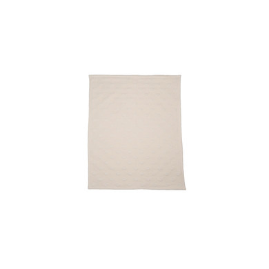 DAVID FUSSENEGGER Dětská deka RIGA dots raw white 70x90 cm