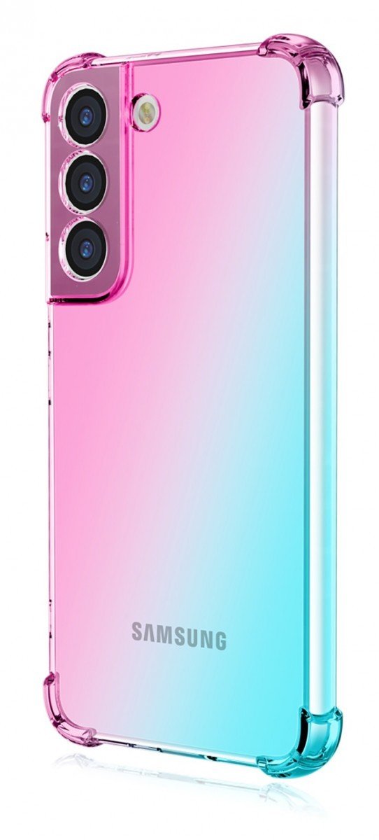 Kryt TopQ Samsung S23 Shock duhový mentolovo-růžový 110298