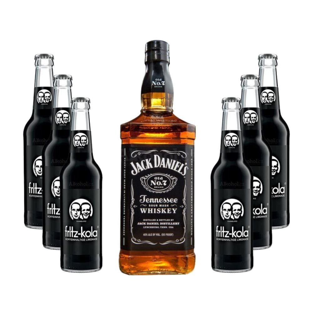 Párty set Jack Daniel's No.7 0,7l 40% + 6x Fritz Kola Original 0,33l