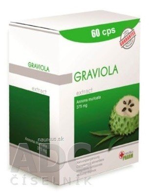 MEDIKAPHARM s.r.o. Graviola Annona muricata - Medika Pharm cps 1x60 ks 60 ks
