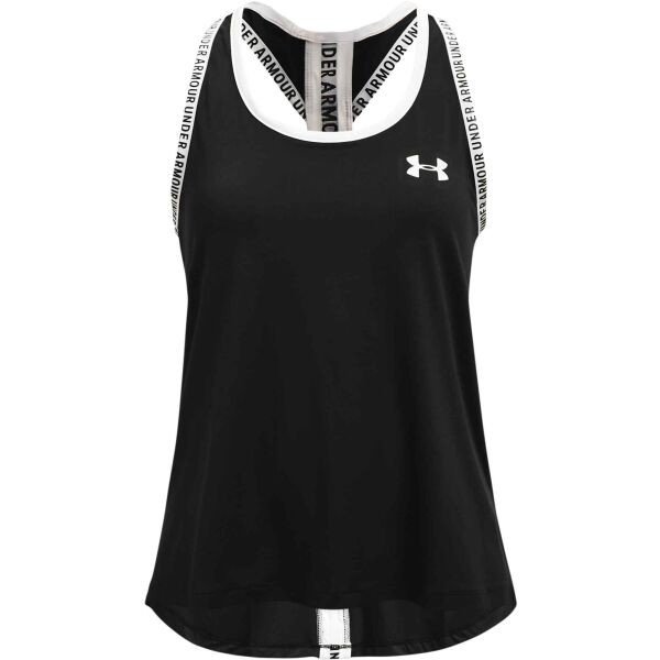 Under Armour KNOCK OUT Dívčí tílko, černá, veľkosť S