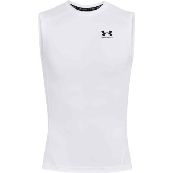 Under Armour HG ARMOUR COMP SL Pánské tílko, bílá, veľkosť XXXL