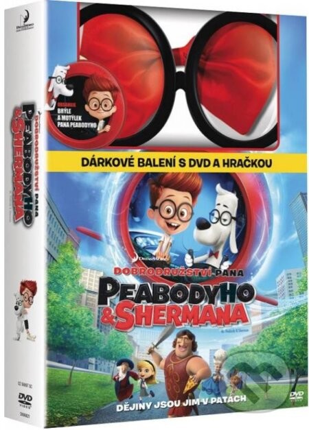 Dobrodružství pana Peabodyho a Shermana Limitovaná edice, motýlek + brýle DVD