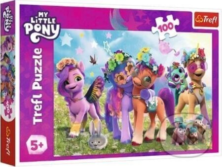 Trefl Puzzle 100 - Zábavné poníky / Hasbro, My Little Pony - Trefl