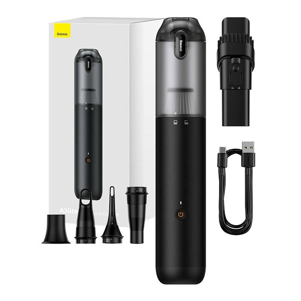Baseus Akumulátorový vysavač do auta Baseus A3lite (černý)