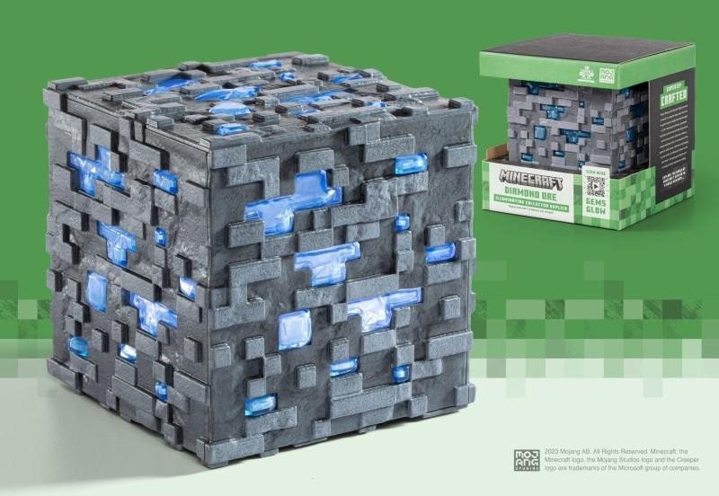 Minecraft replika - Diamantová kostka svítící