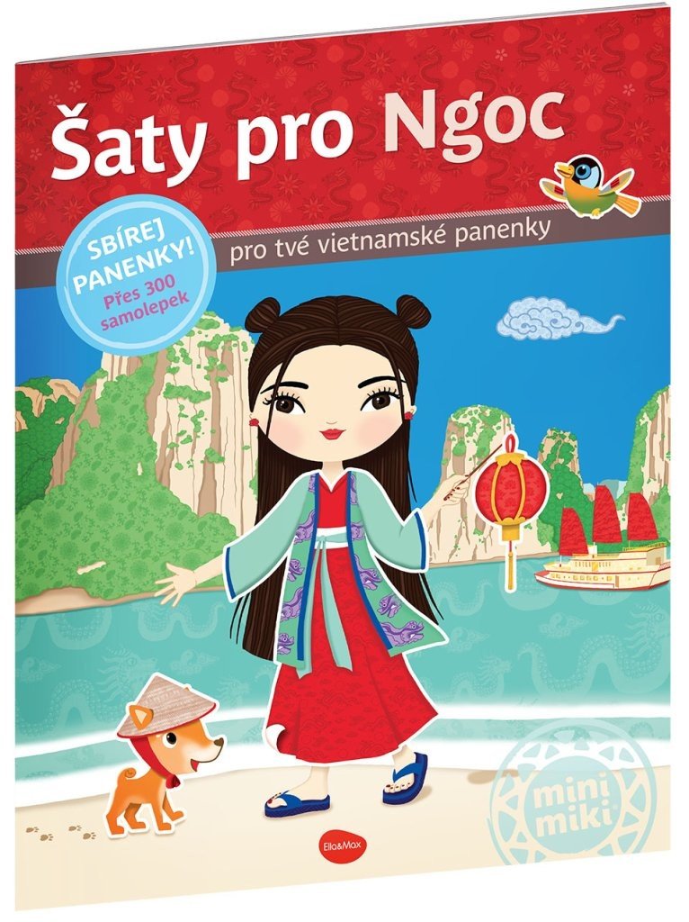 Šaty pro NGOC - 300 samolepek pro tvé vietnamské panenky - Ema Potužníková