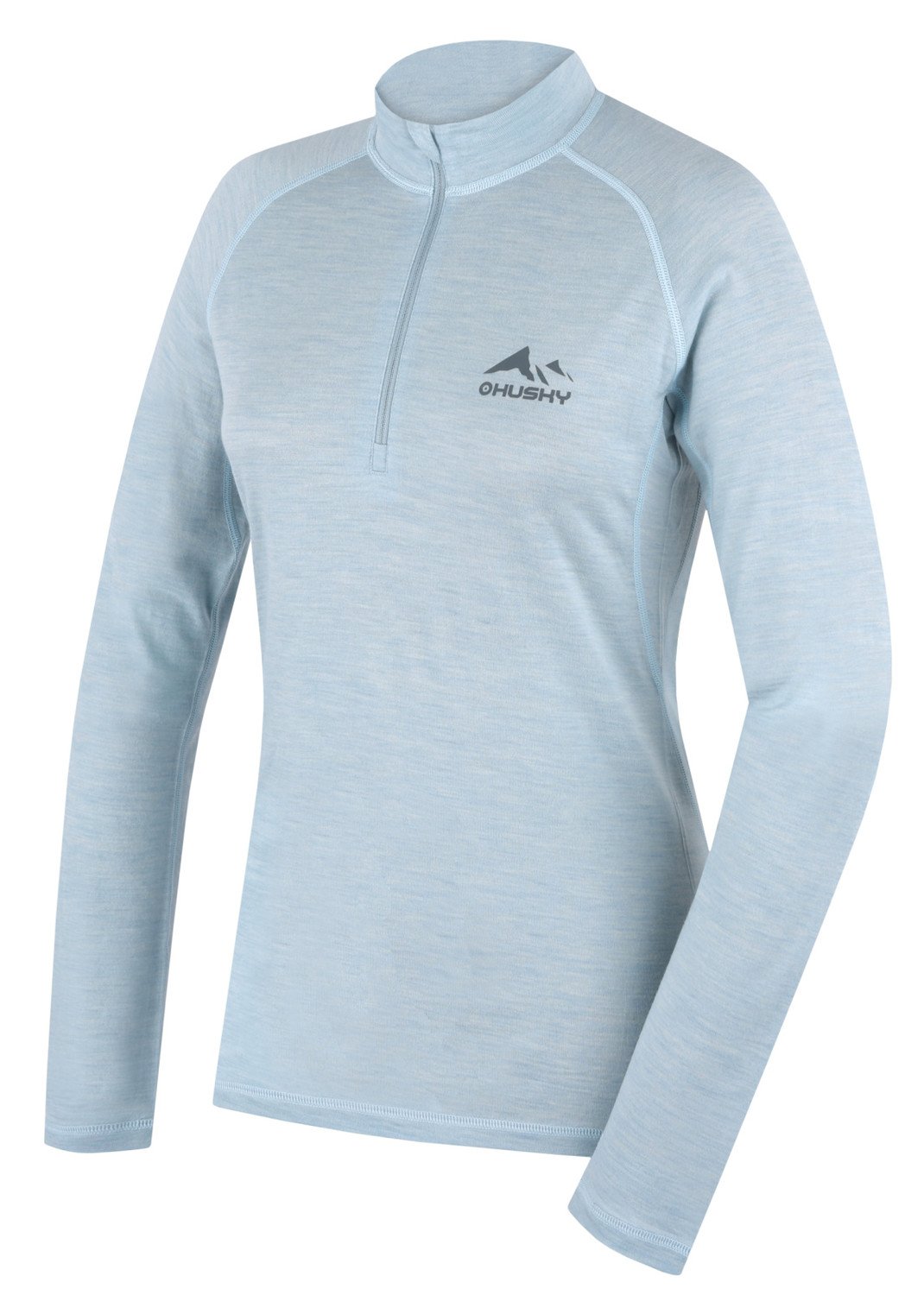 Husky Merow Zip L XS, faded mint Merino termoprádlo