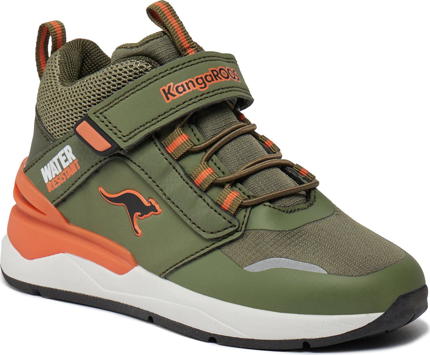 Kotníková obuv KangaRoos KD-Dose EV 18912-000-8037 Olive/Flame