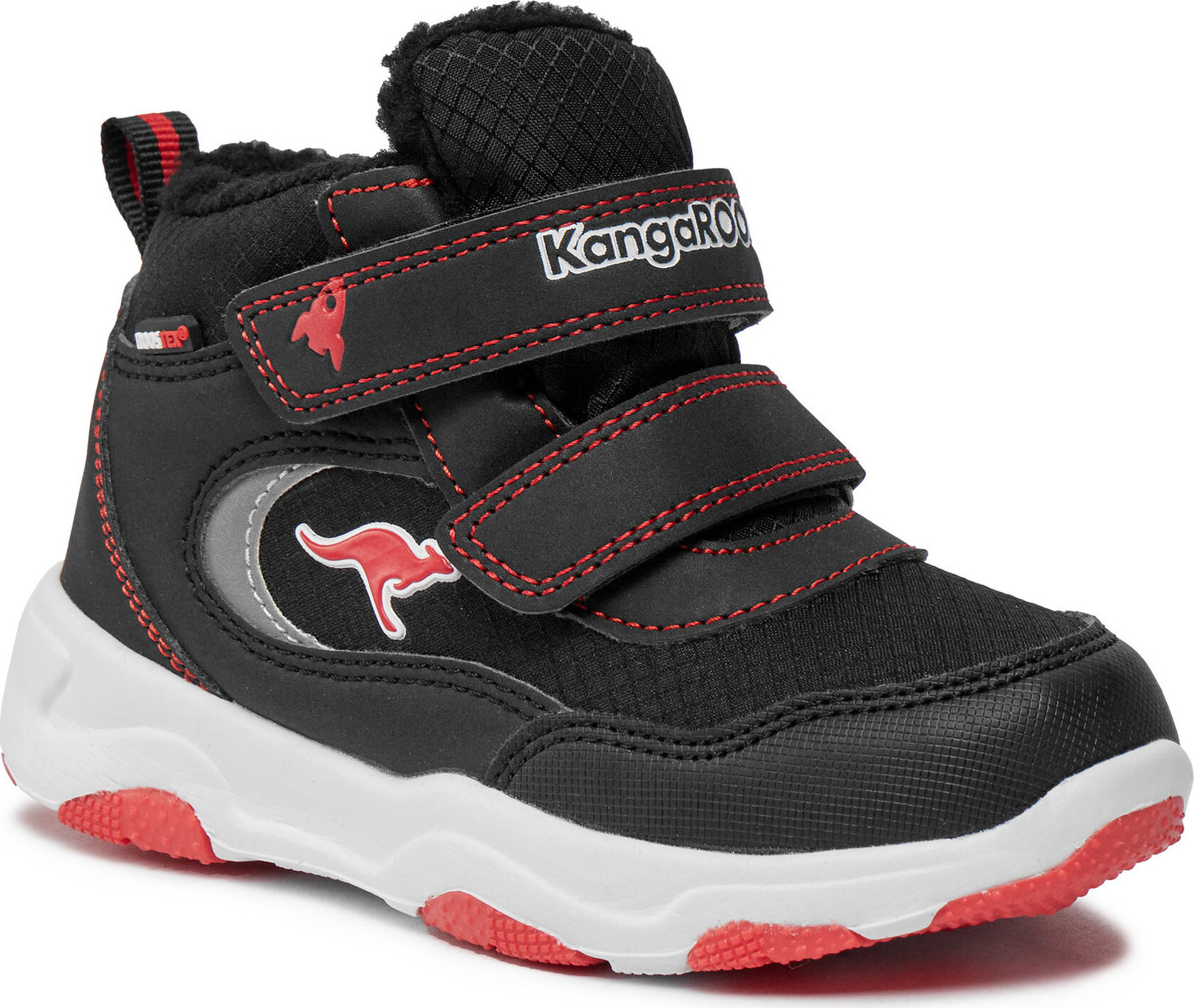 Kotníková obuv KangaRoos KS-Freezer V RTX 02221-000-5053 Jet Black/Fiery Red